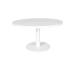 Origin 48" Round Aluminum Pedestal Tea Table White